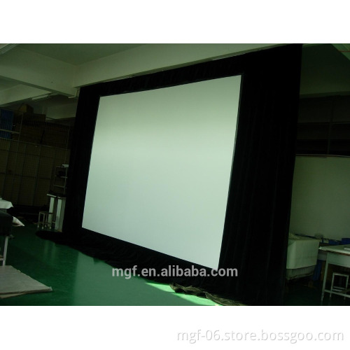 Front and Rear Projection fast fold projector screen with PVC soft material fabric/Outdoor movie cinema screen